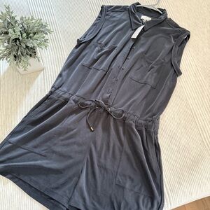 Lou & Grey Charcoal Sleeveless Romper